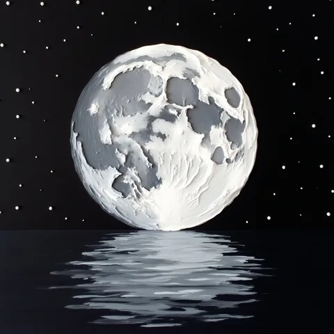 Model pentru atelierul de Descoperire pentru copii: Luna plină
