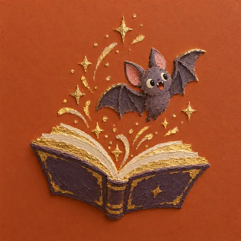 Model de inspirație de Halloween: Cartea de vrăji cu liliac