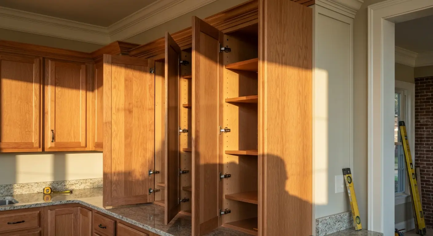 Custom cabinet installation