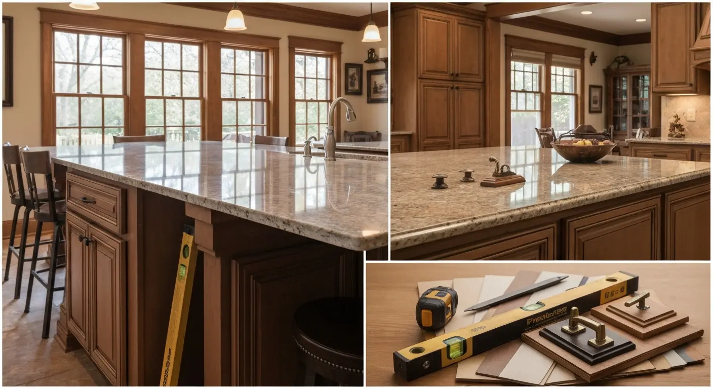 Kitchen island installation