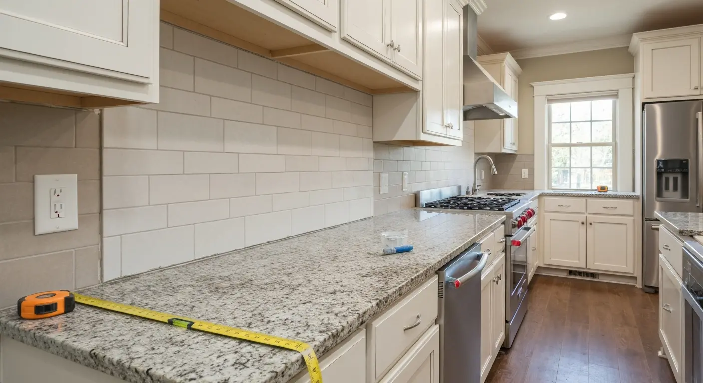 Full-height backsplash design