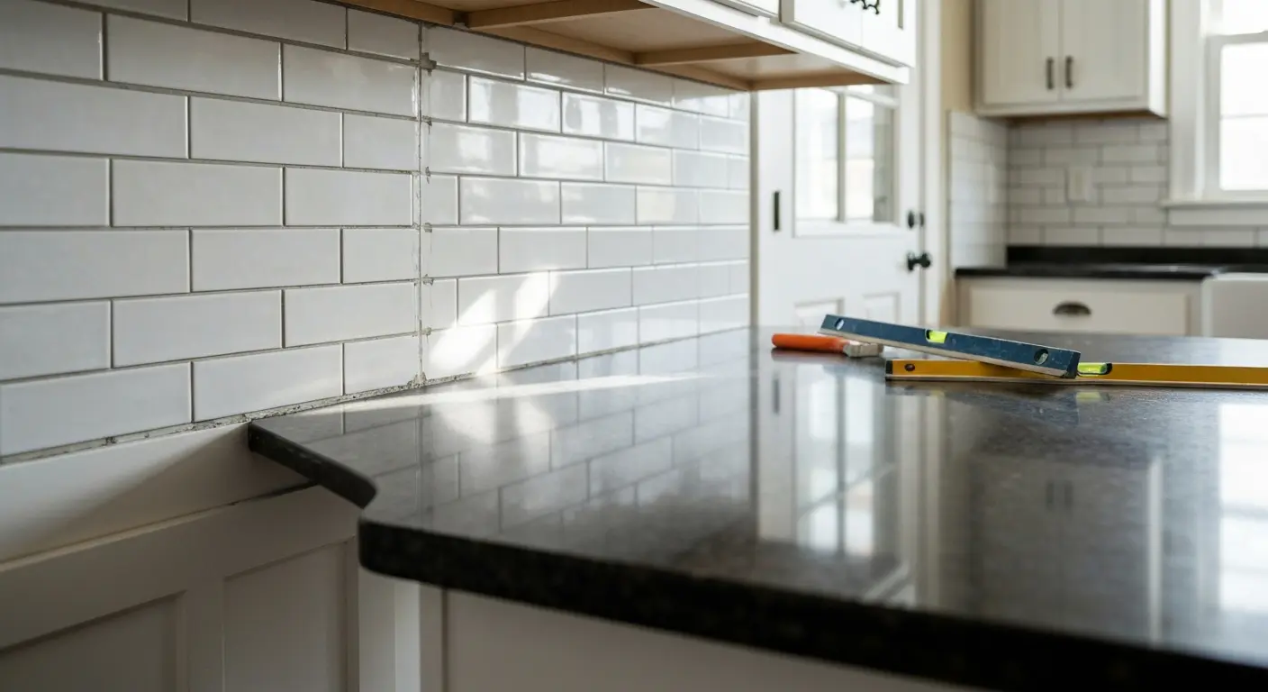 Backsplash installation