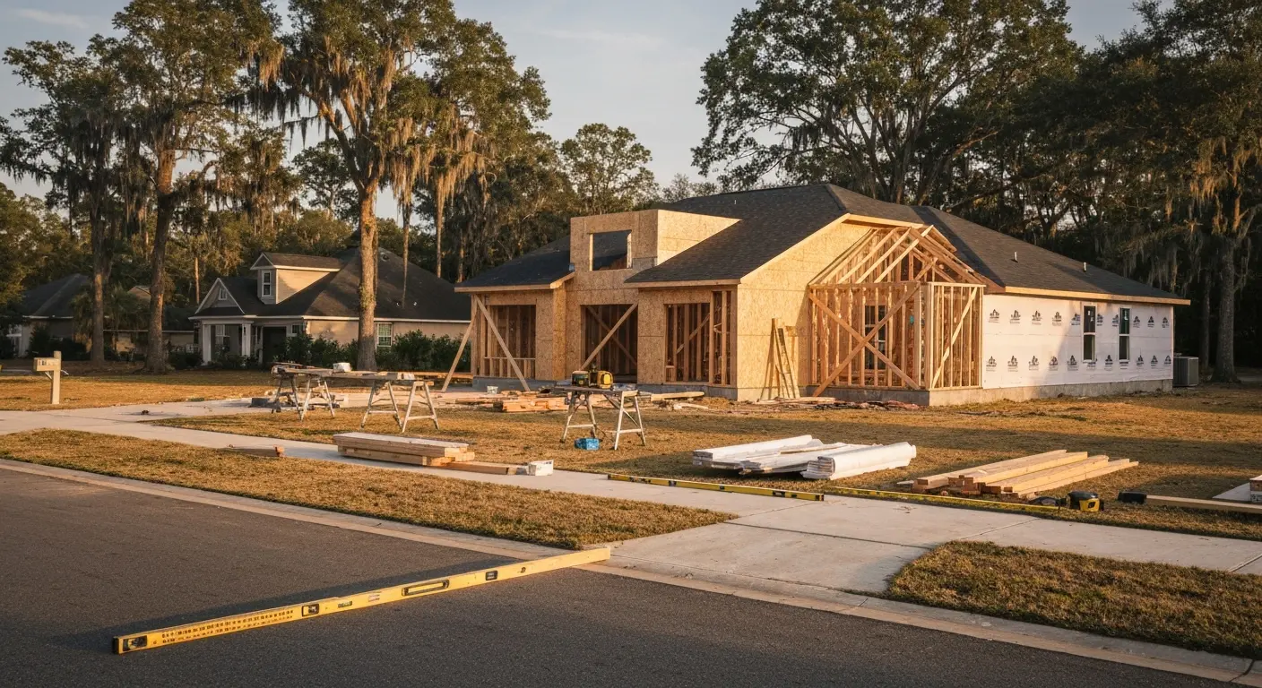 New home construction in Valdosta