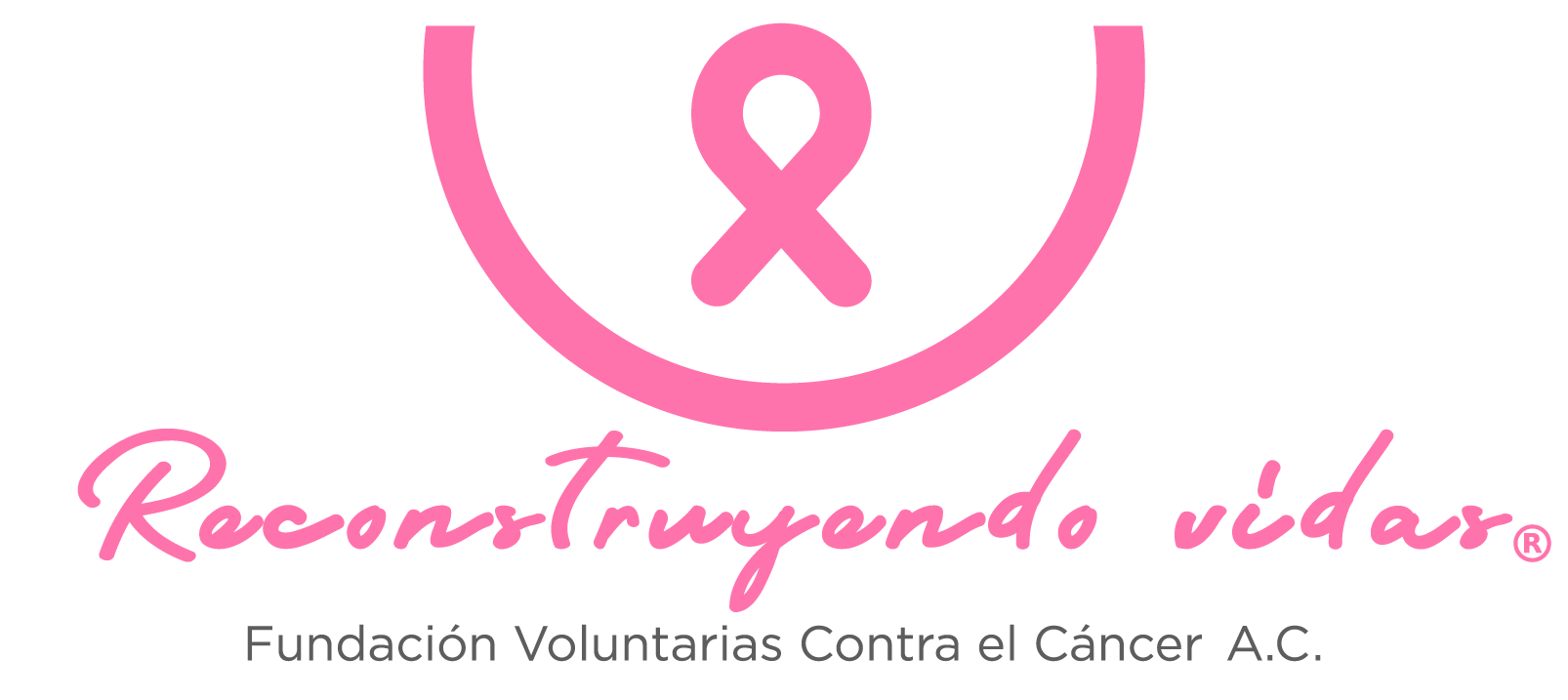 Logo Reconstruyendo Vidas  Fundación Voluntarias Contra el Cáncer, A.C.  Uniendo Esfuerzos en Guadalajara
