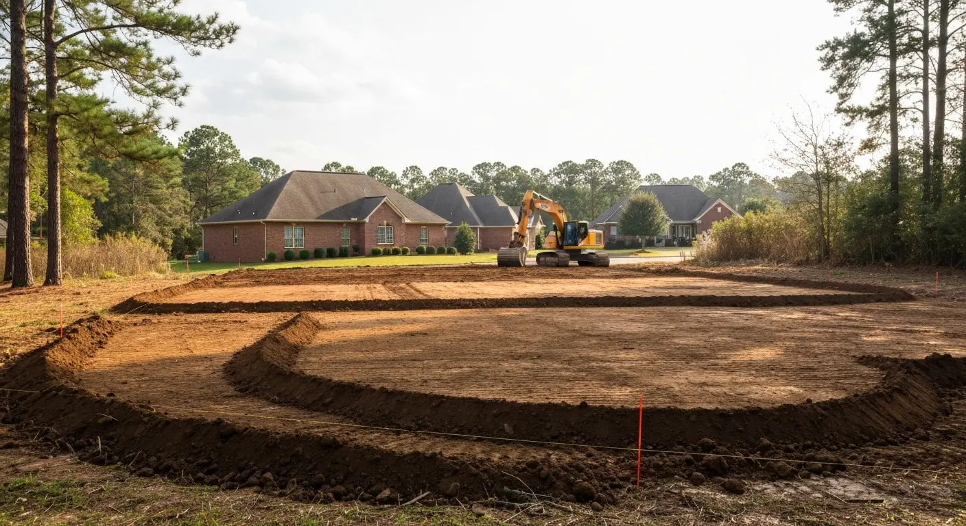 Grading and excavation work