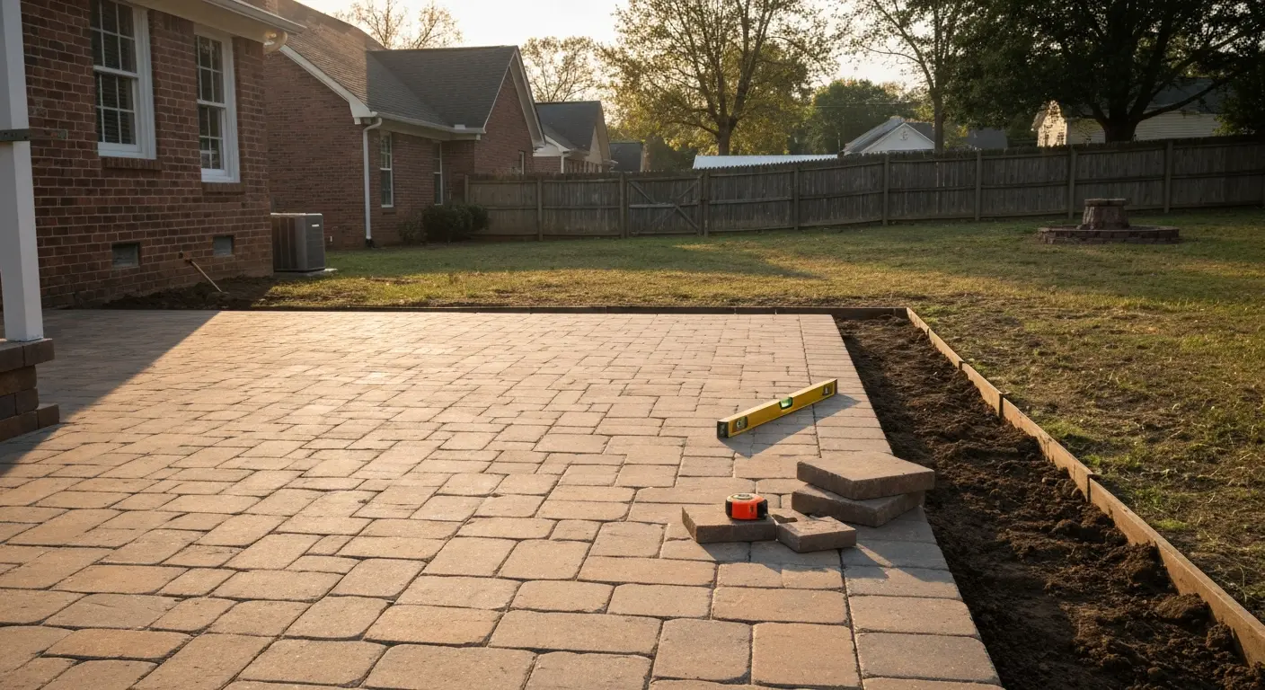 Patio installation project
