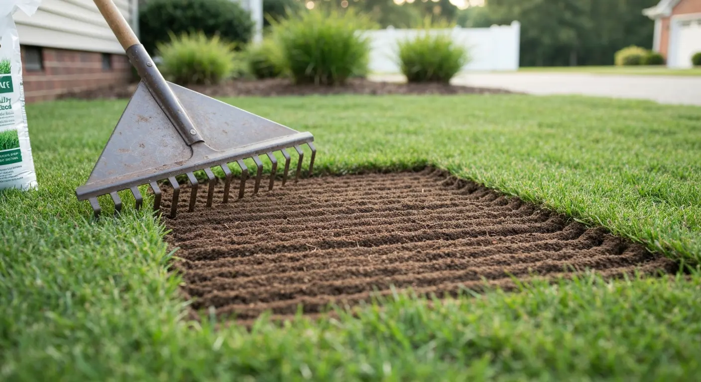 Bare spot repair seeding
