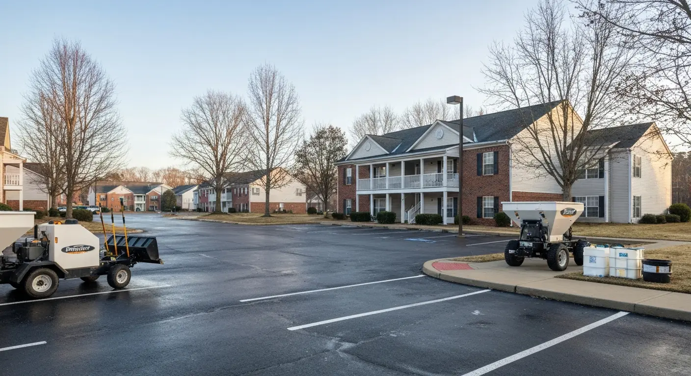 Multi-property ice management in Mint Hill