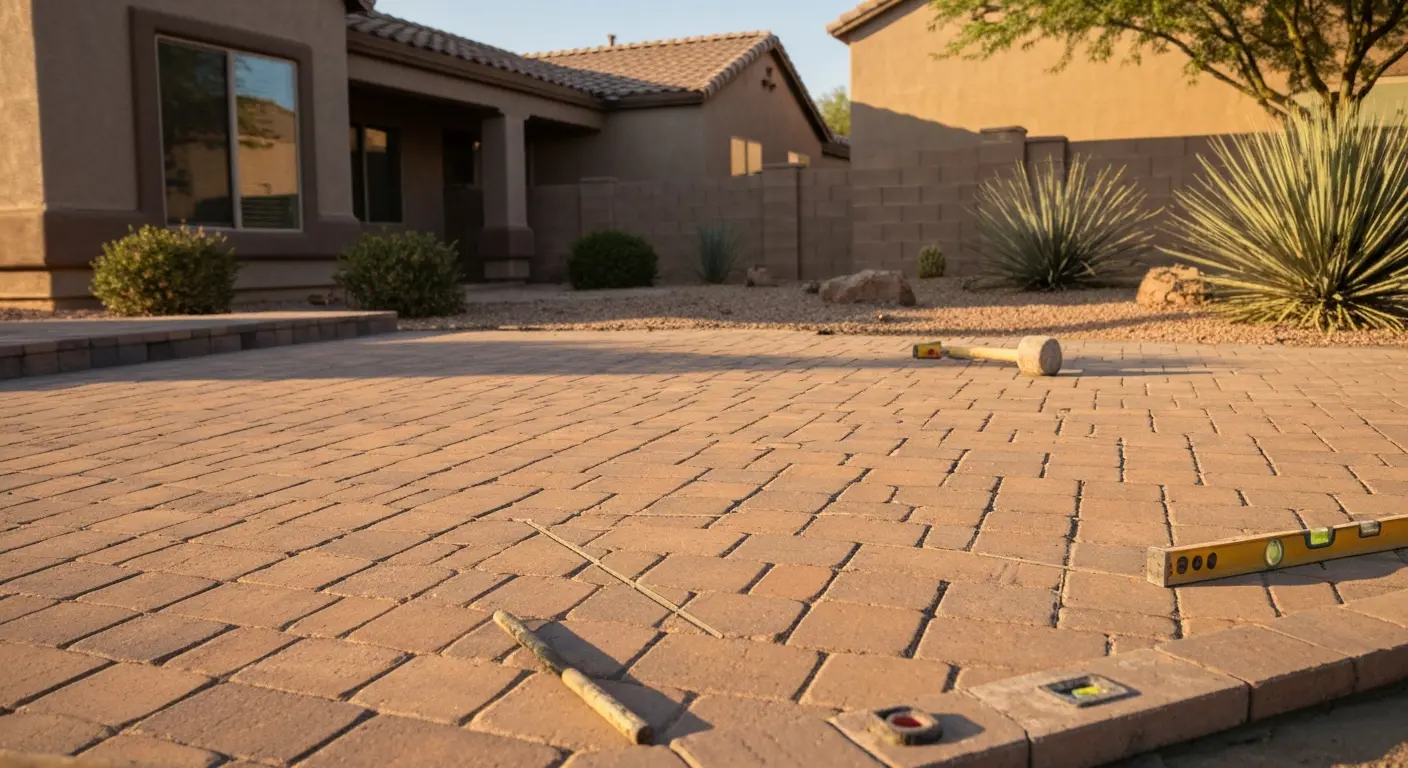 Hardscape installation