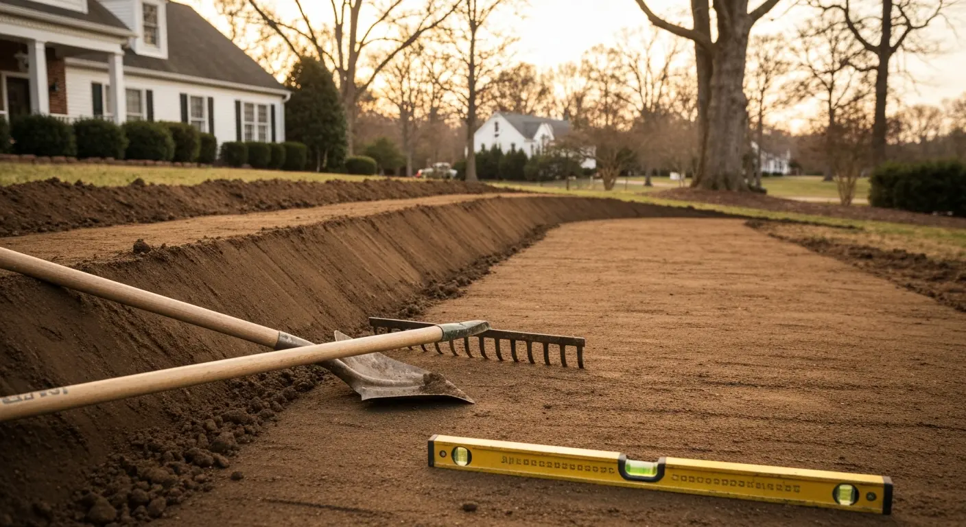 Landscape contouring project
