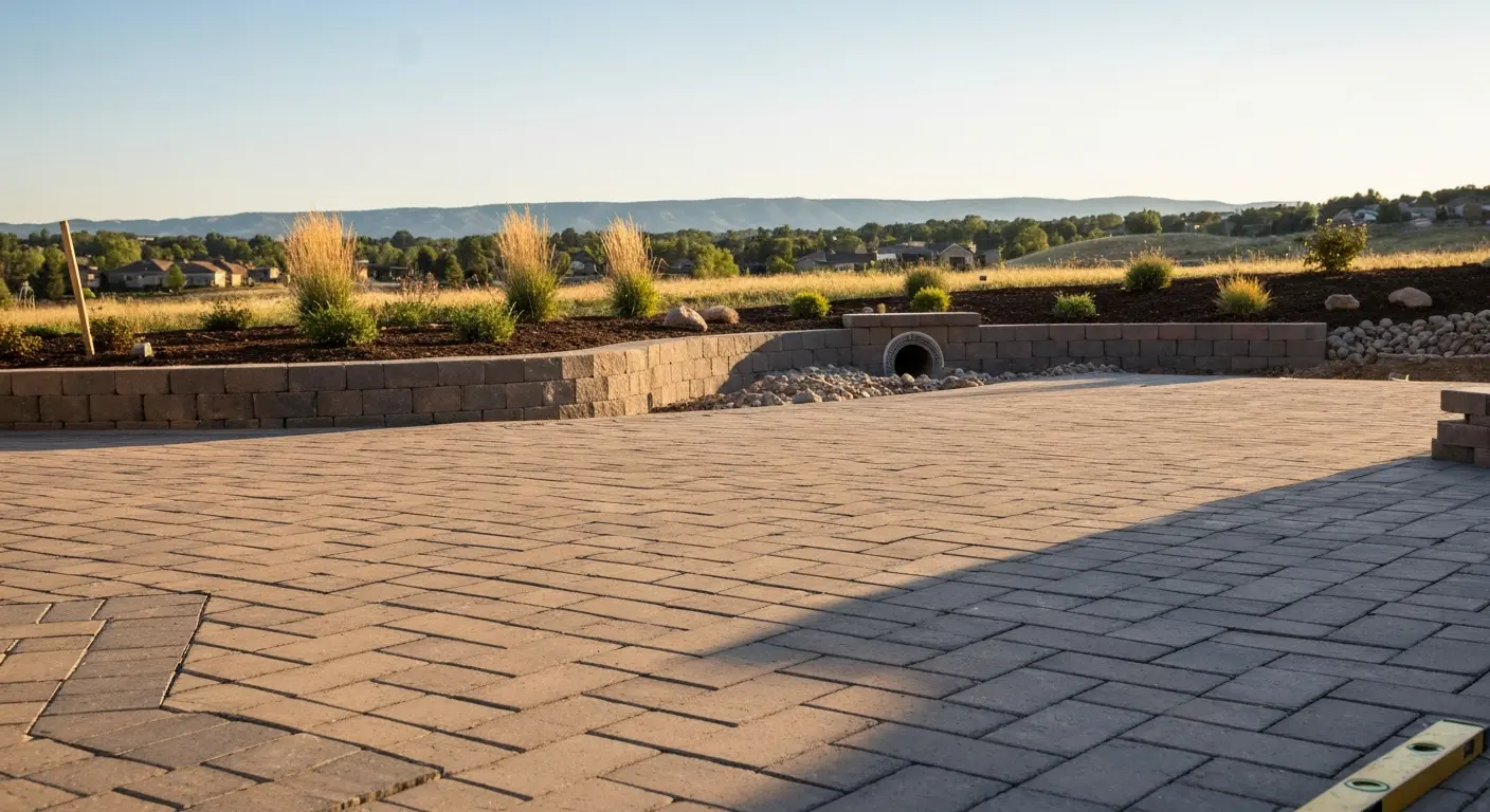 Patio and hardscape installation