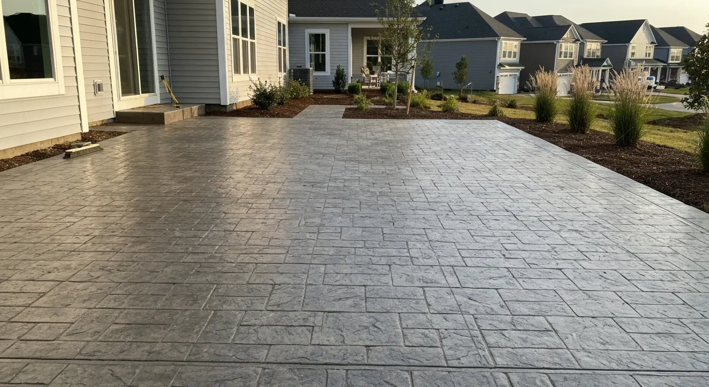 Concrete patio