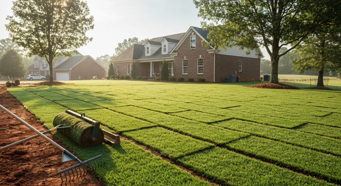Sod and turf installation