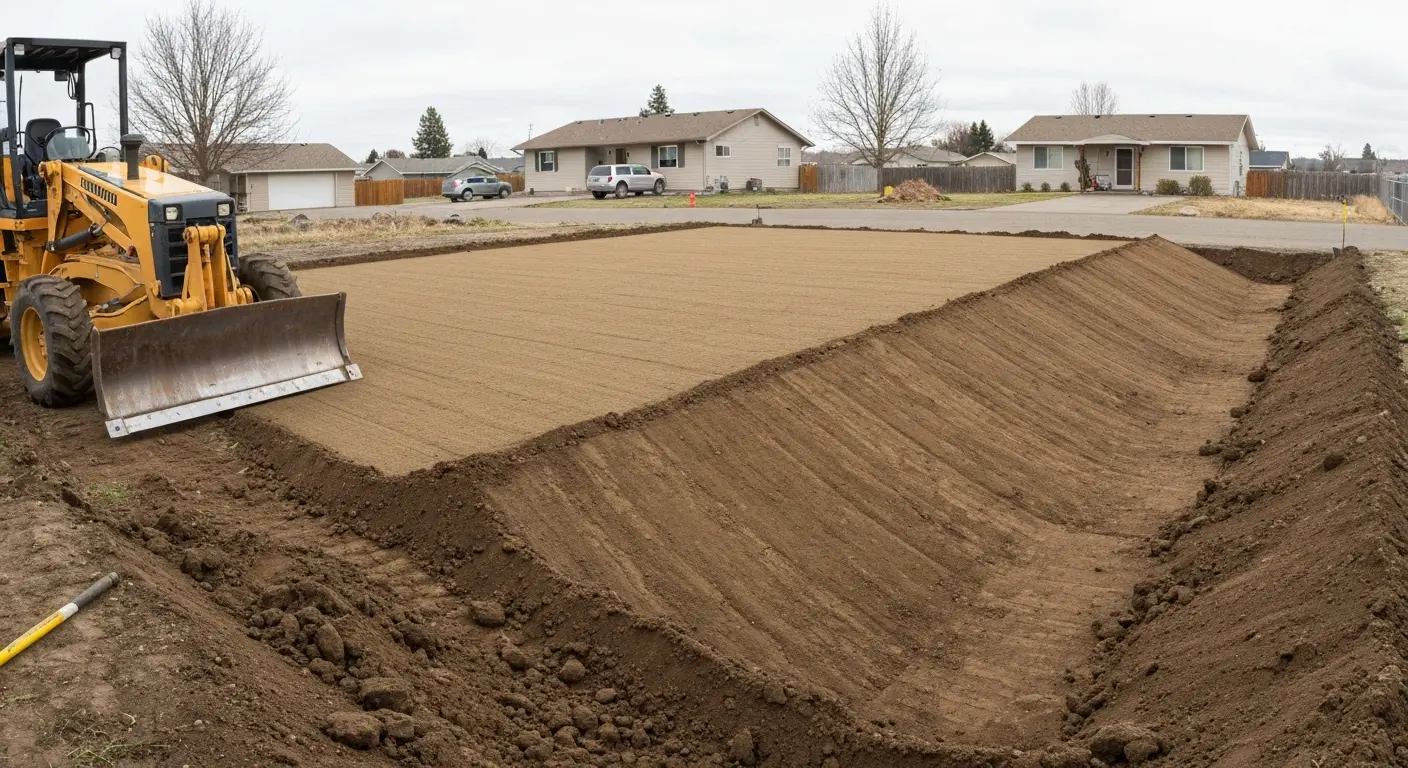 Grading and excavation work