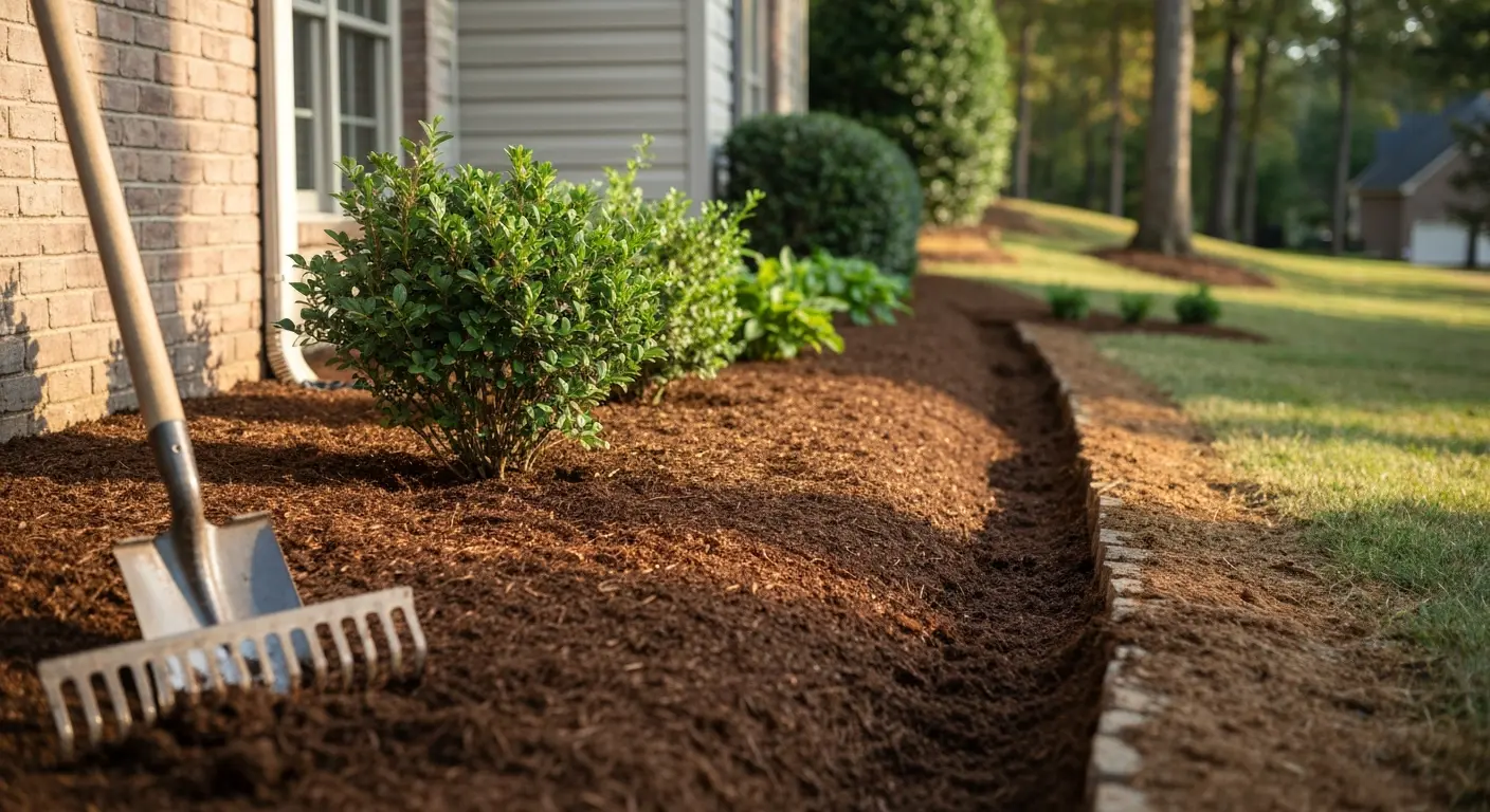 Mulch and landscaping installation