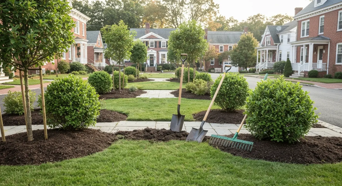 Landscape design and planting
