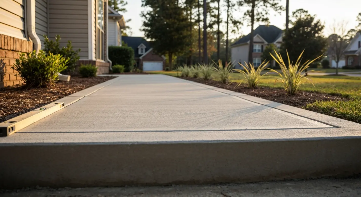 Concrete walkway project