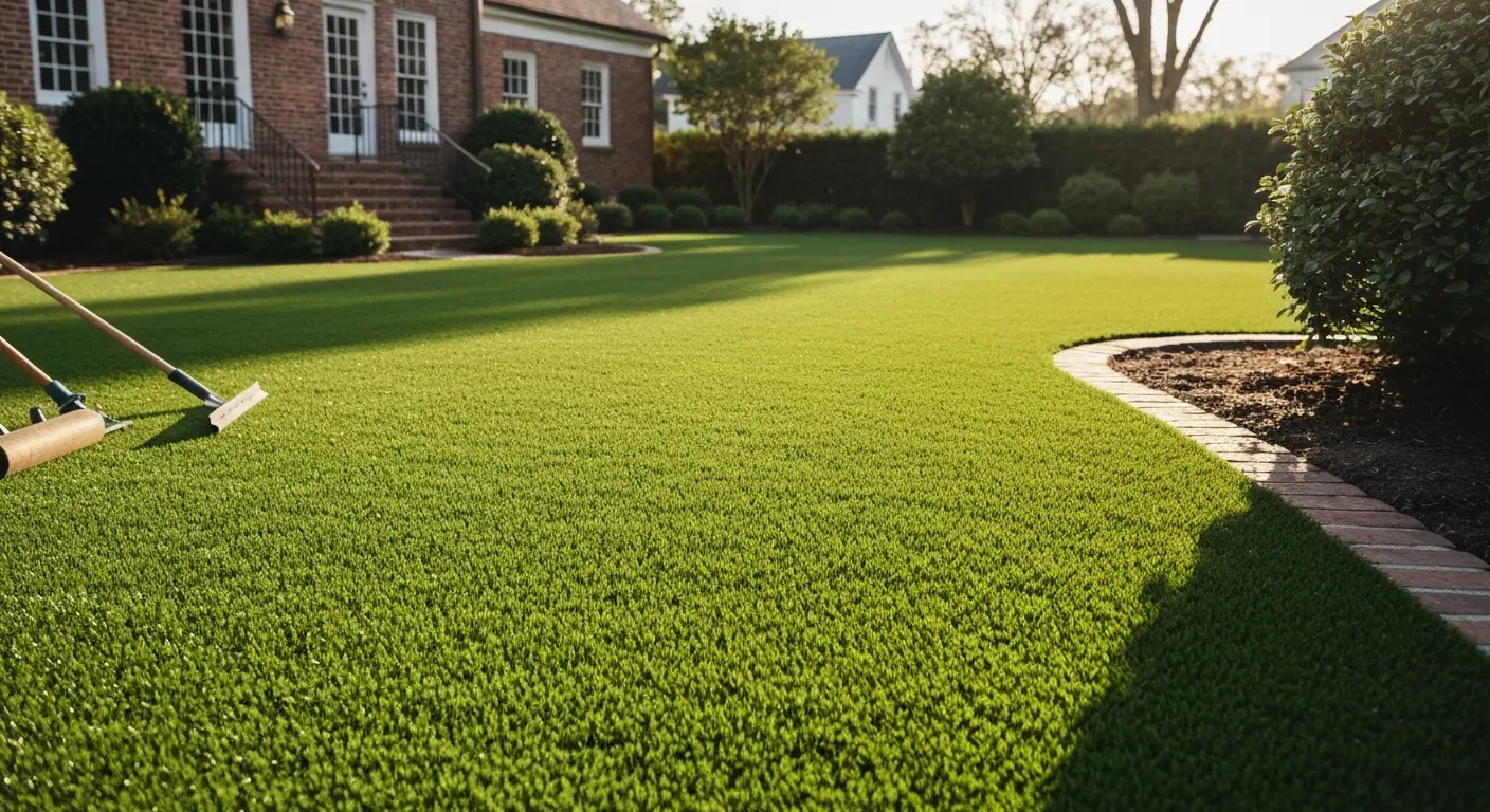 Artificial turf installation