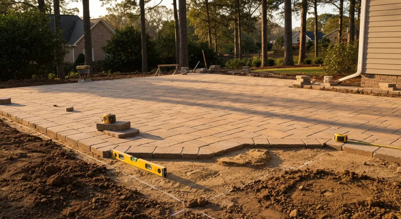 Patio installation project