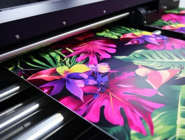 Eco solvent large-format printing on vinyl