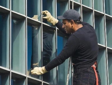 ACP cladding on modern building facade