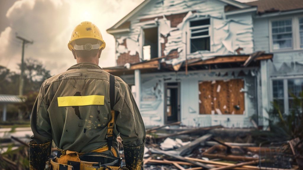 Storm damage restoration