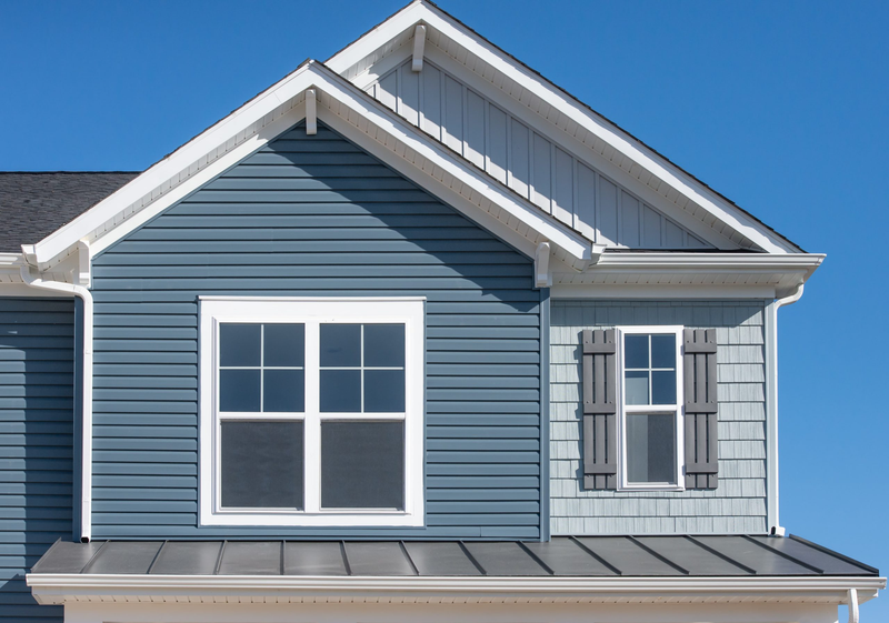 Completed siding project by Advantage Roofing