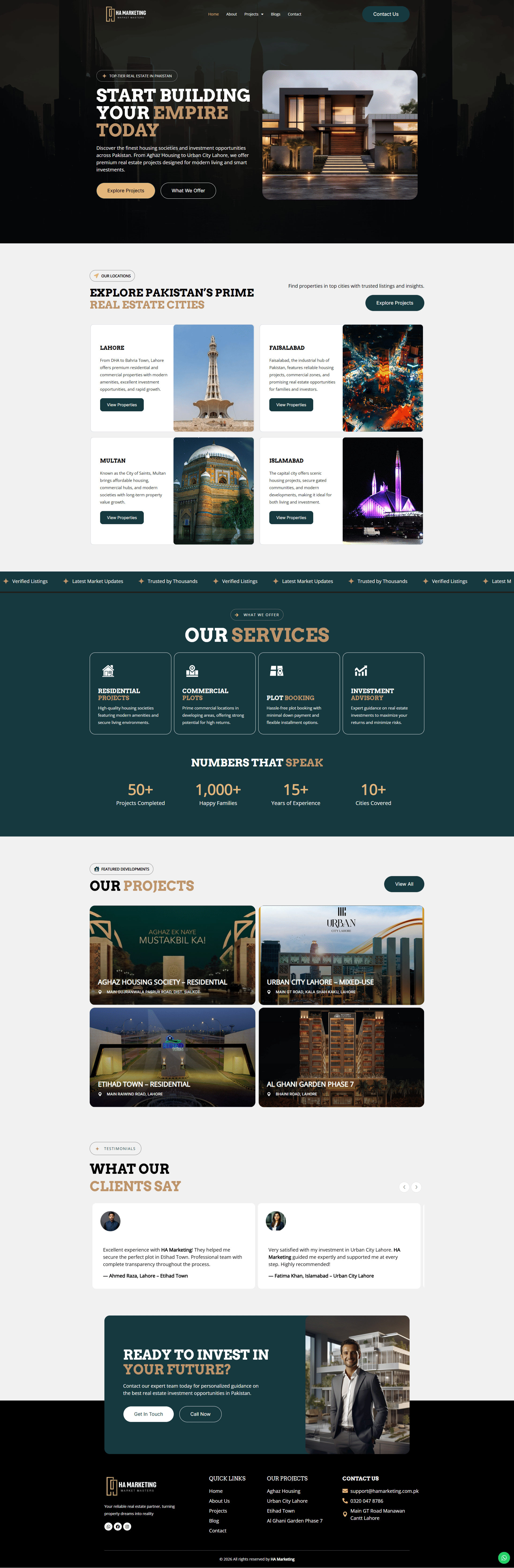 HA Marketing Real Estate Website