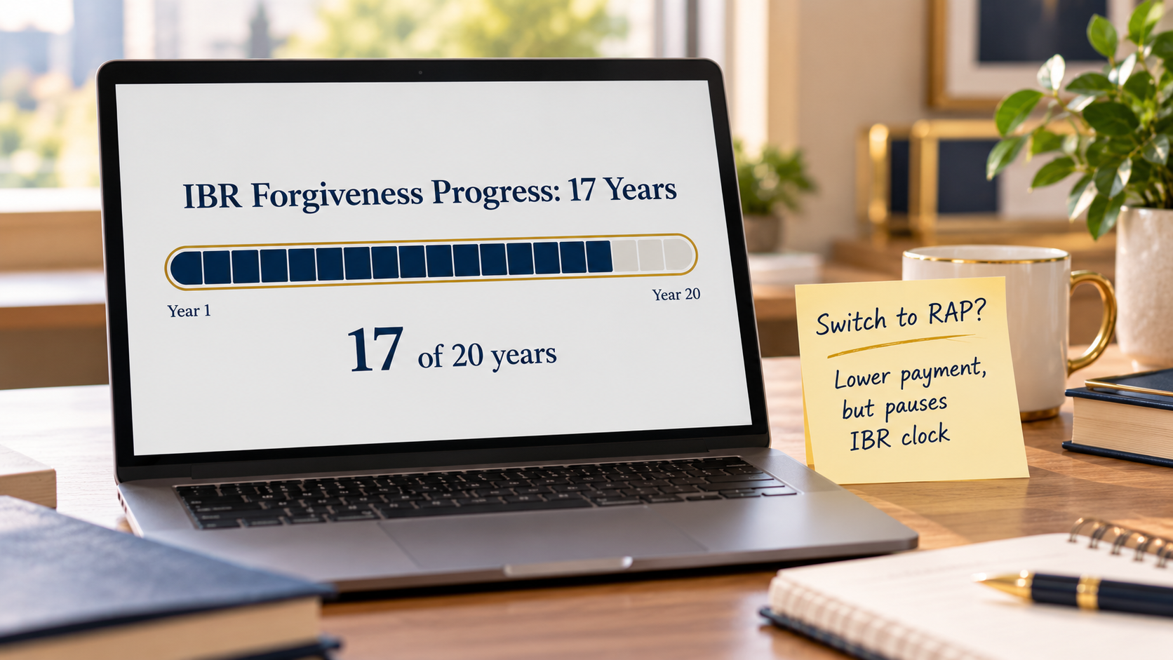 Borrower with 17 years of IBR forgiveness credit weighing a switch to RAP for a lower payment
