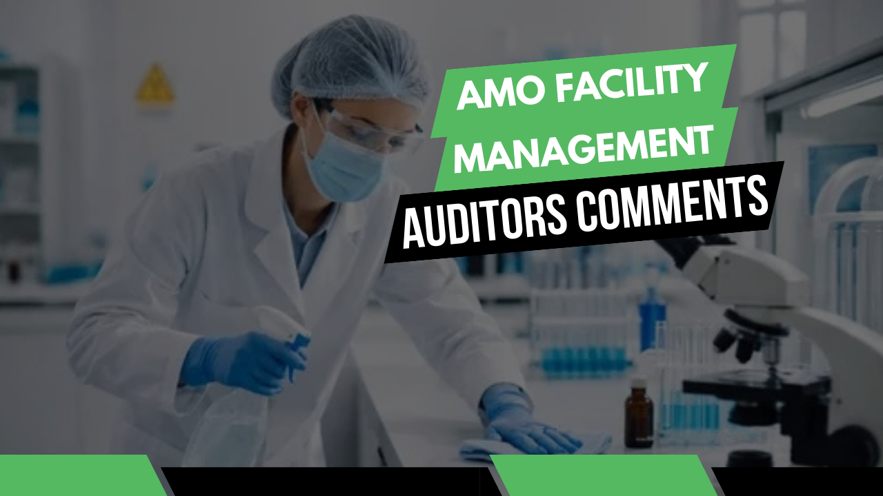 Auditor, AMO Facility Management video review