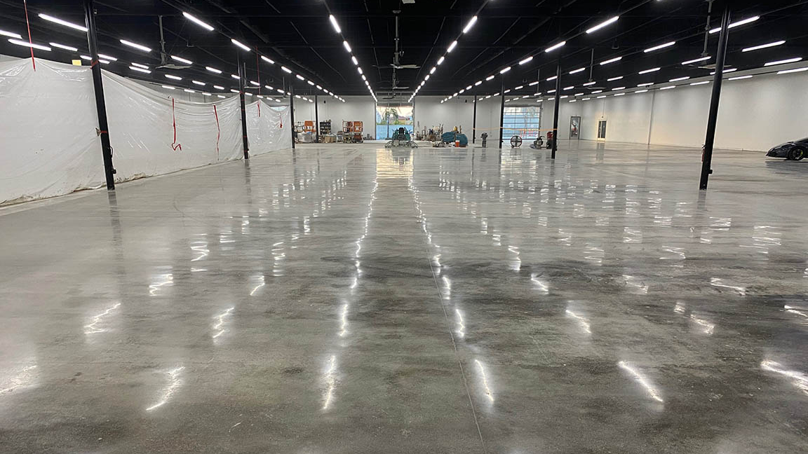 Commercial concrete coating and refinishing