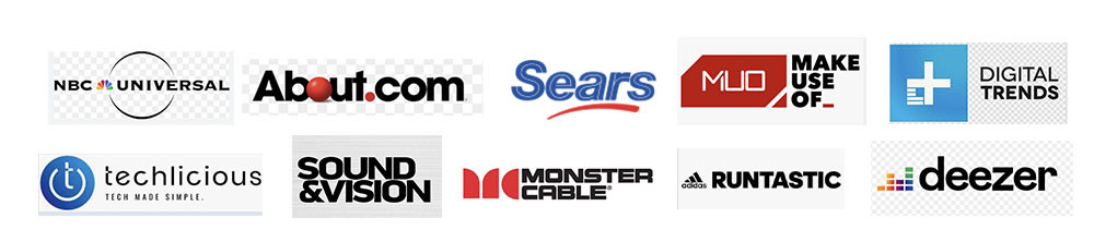 NBC Universal, About.com, Sears, Runtastic, Monster Cable, Digital Trends