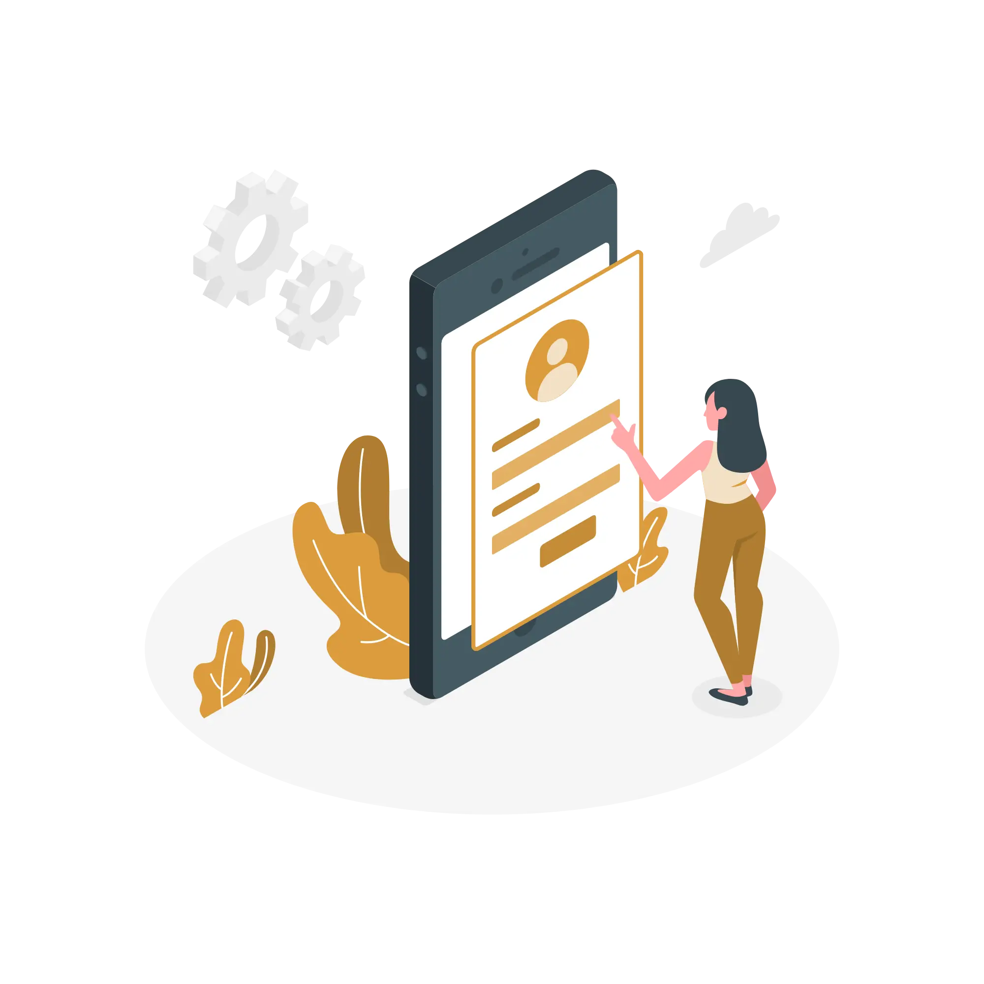 funnel strategy<a href="https://storyset.com/phone">Phone illustrations by Storyset</a>