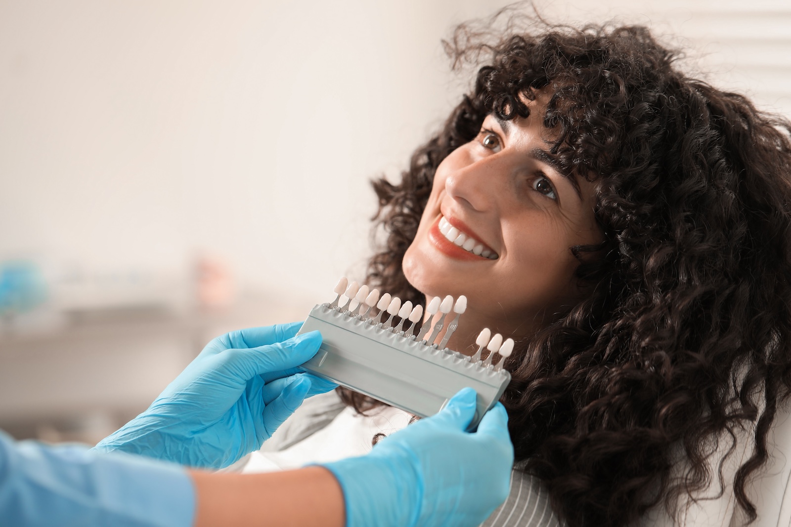 Close-up of a natural smile improved with dental veneers at Impact Dental Liverpool