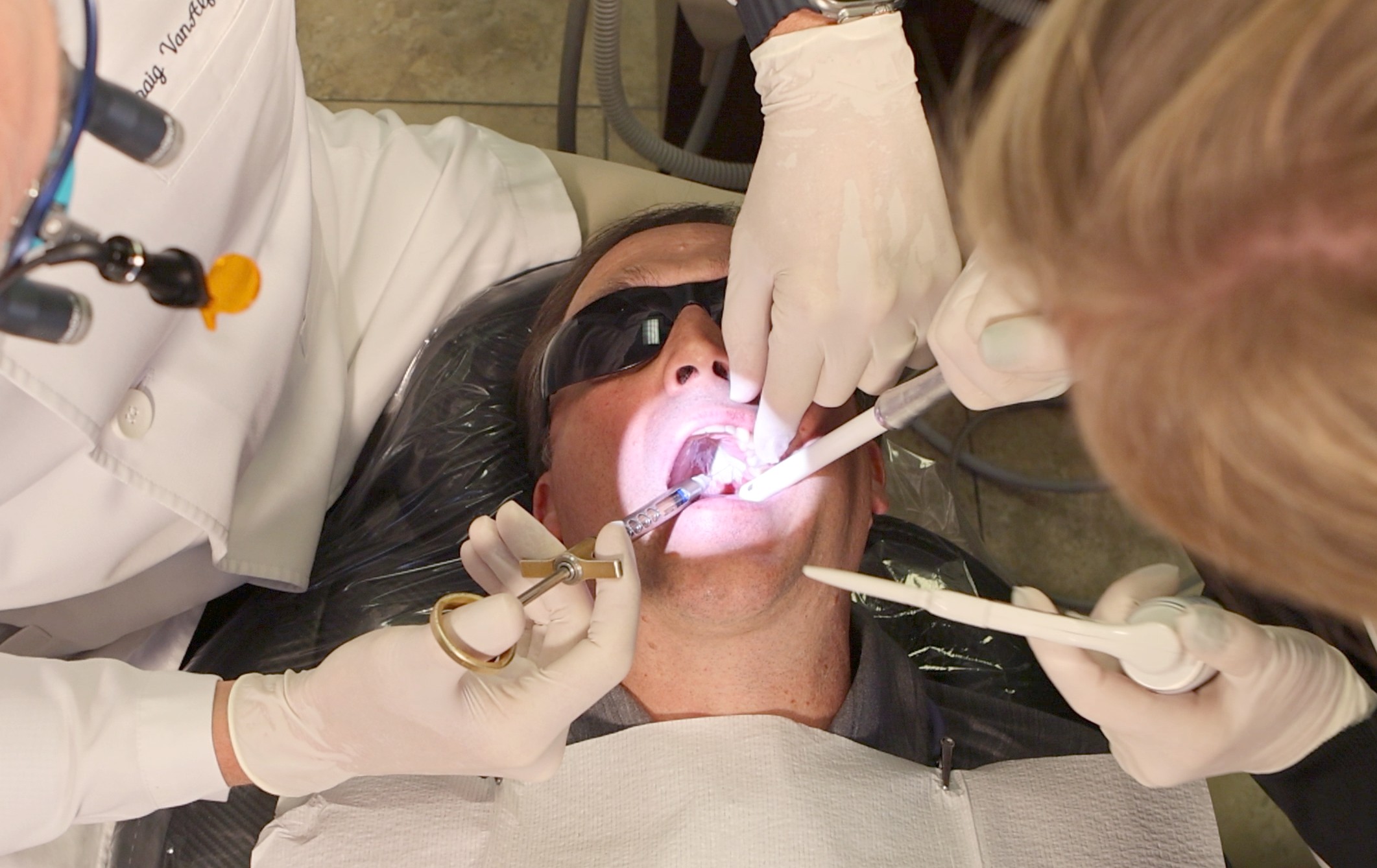 Inject immediately after spray