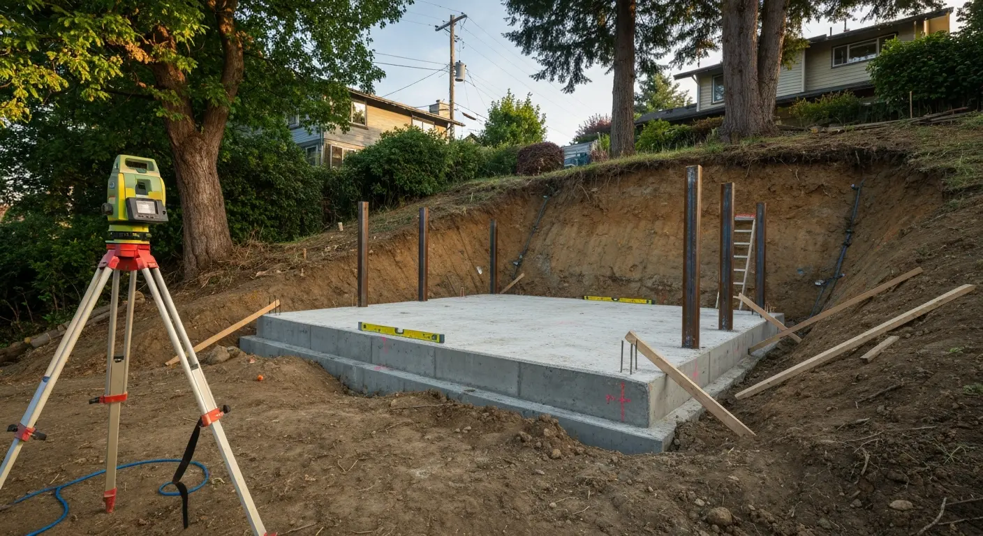 Hillside construction
