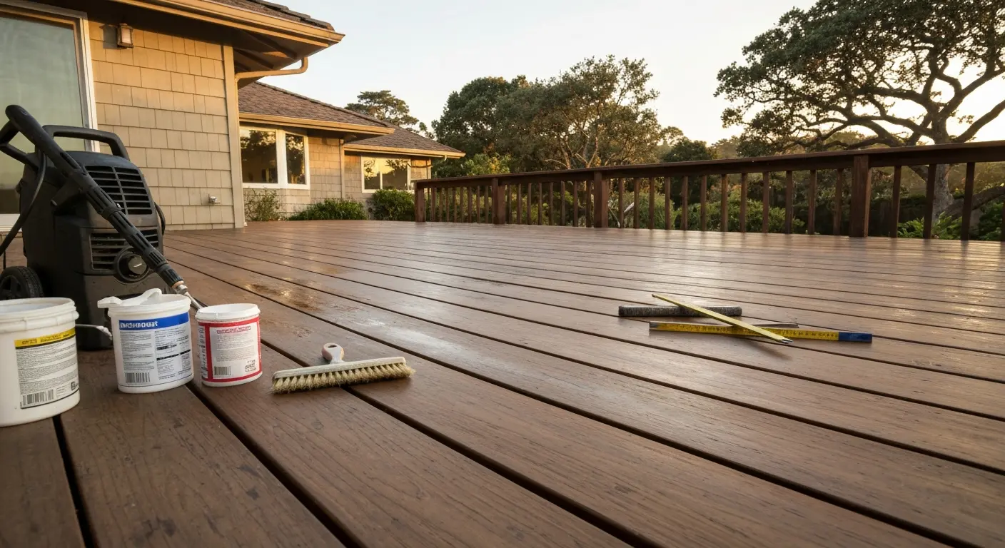 Deck waterproofing and reconditioning service