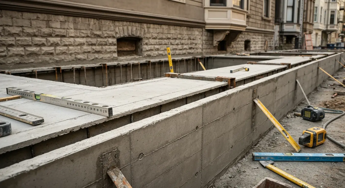 Foundation repair work