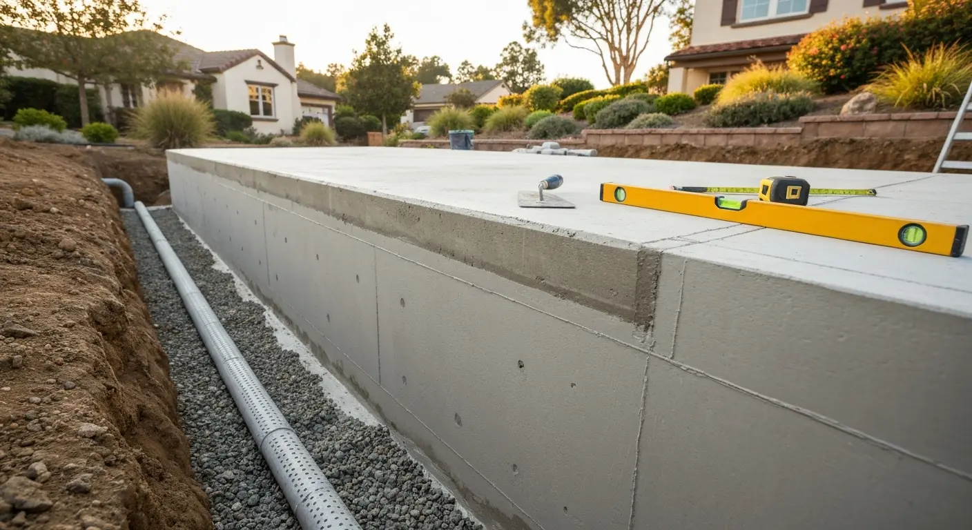 Foundation waterproofing detail