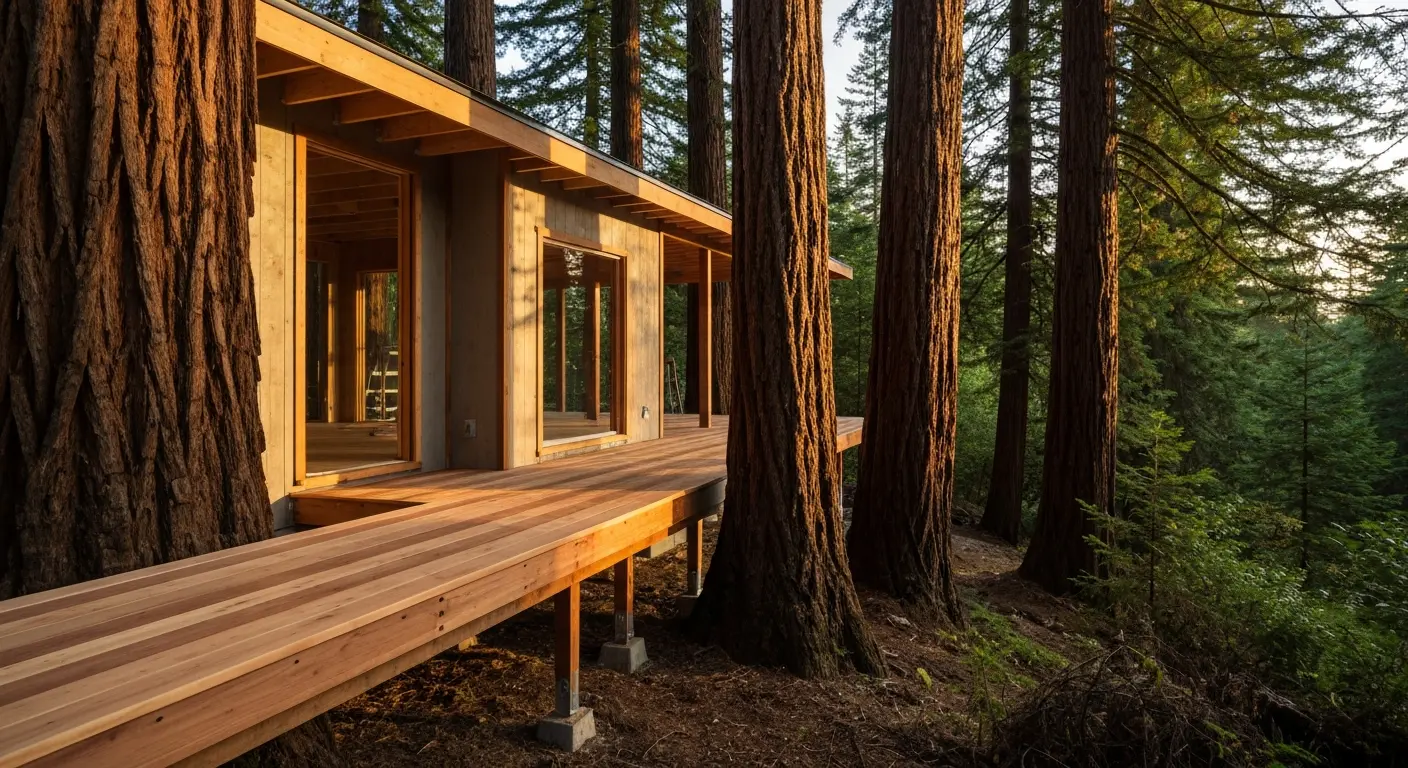 Redwood-sensitive construction