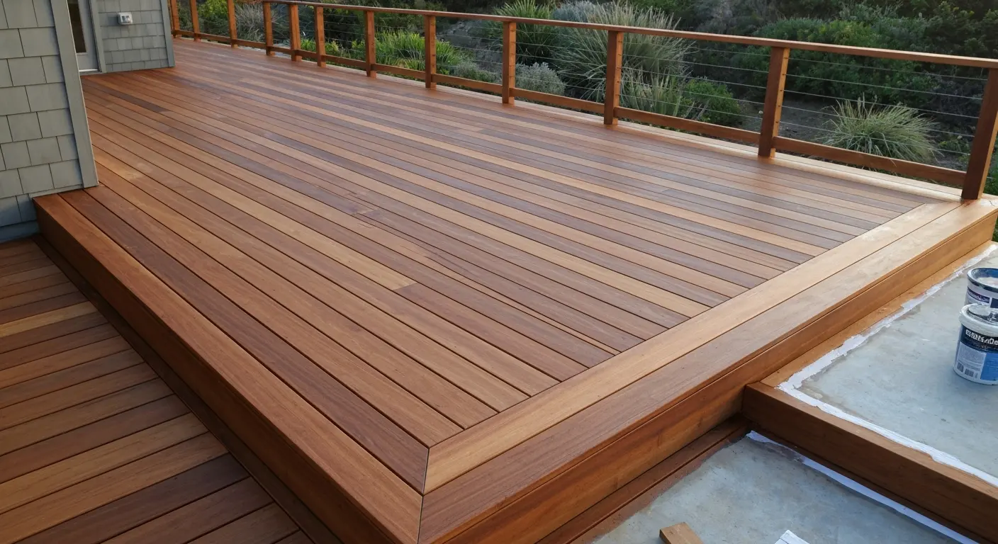 Residential deck waterproofing project