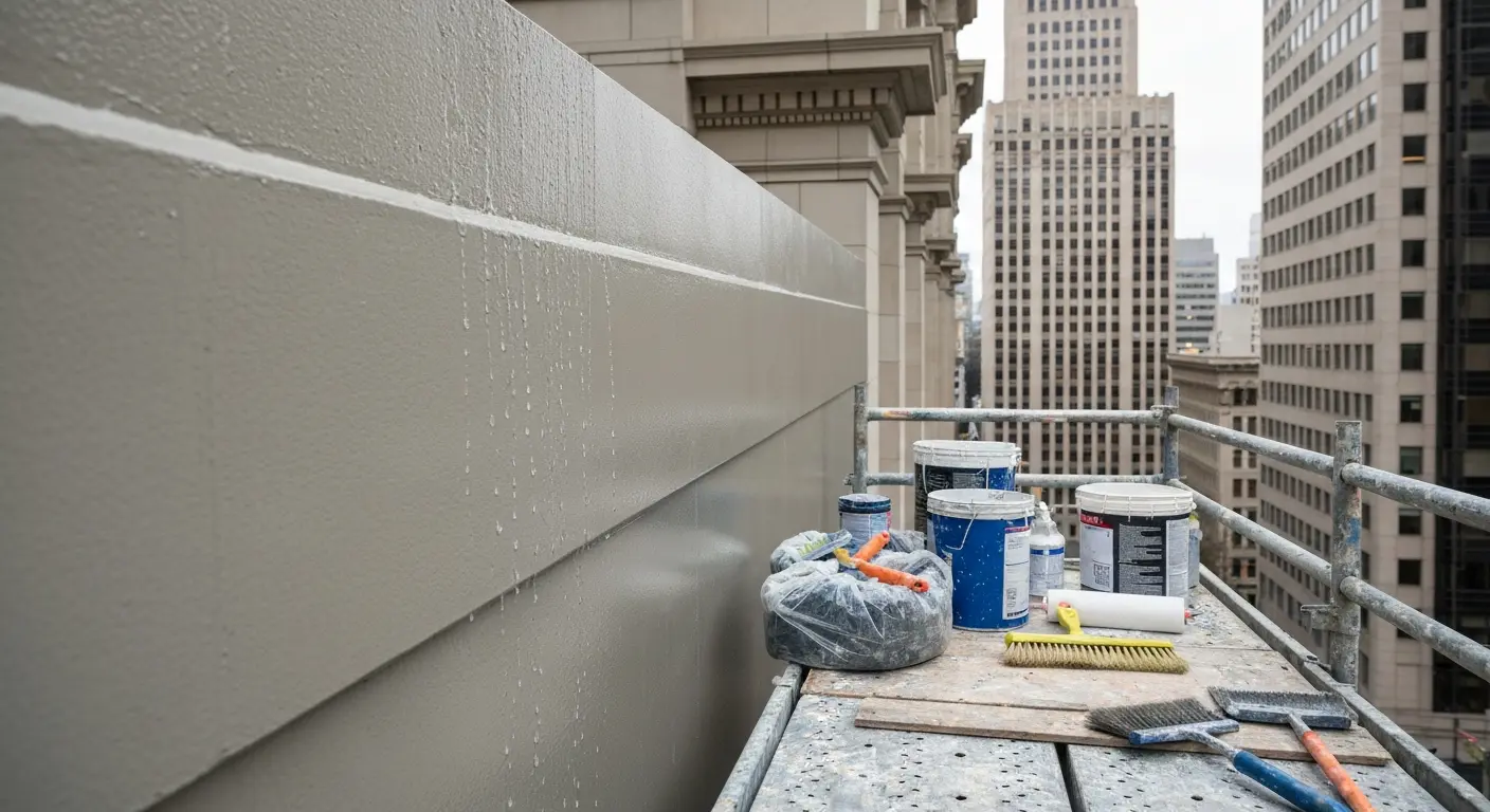 Waterproofing application in Financial District