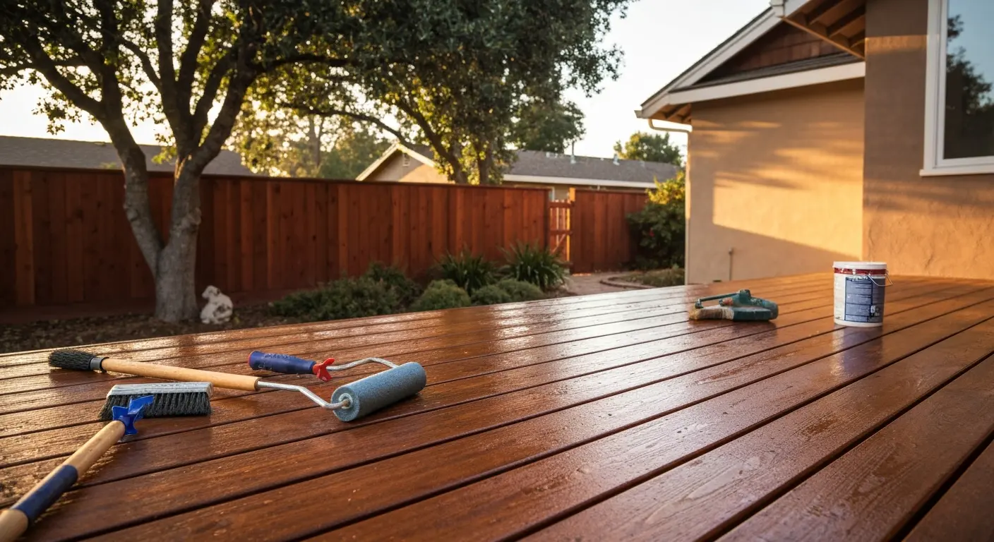 Waterproofed deck in Santa Rosa