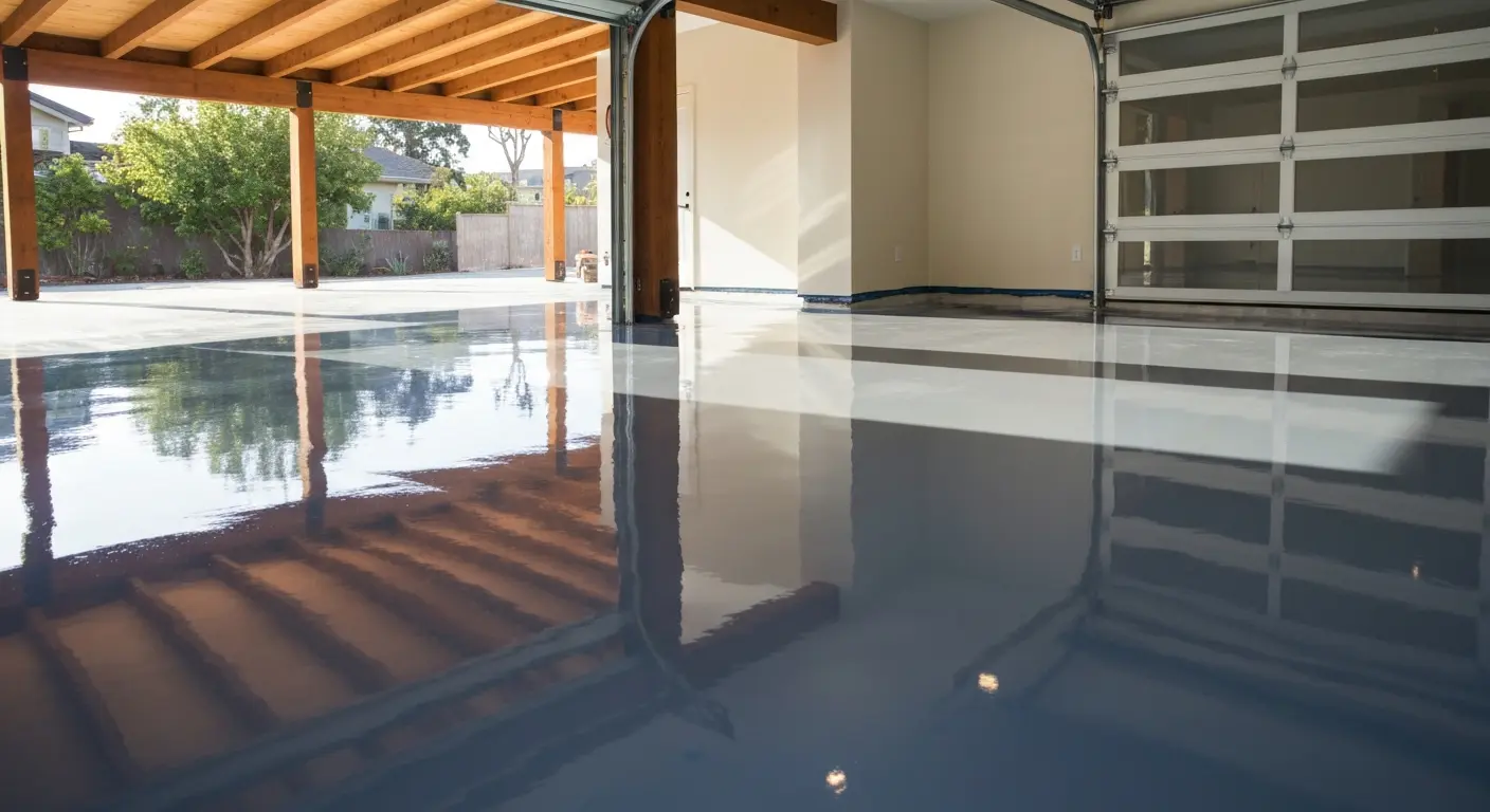 Epoxy garage floor