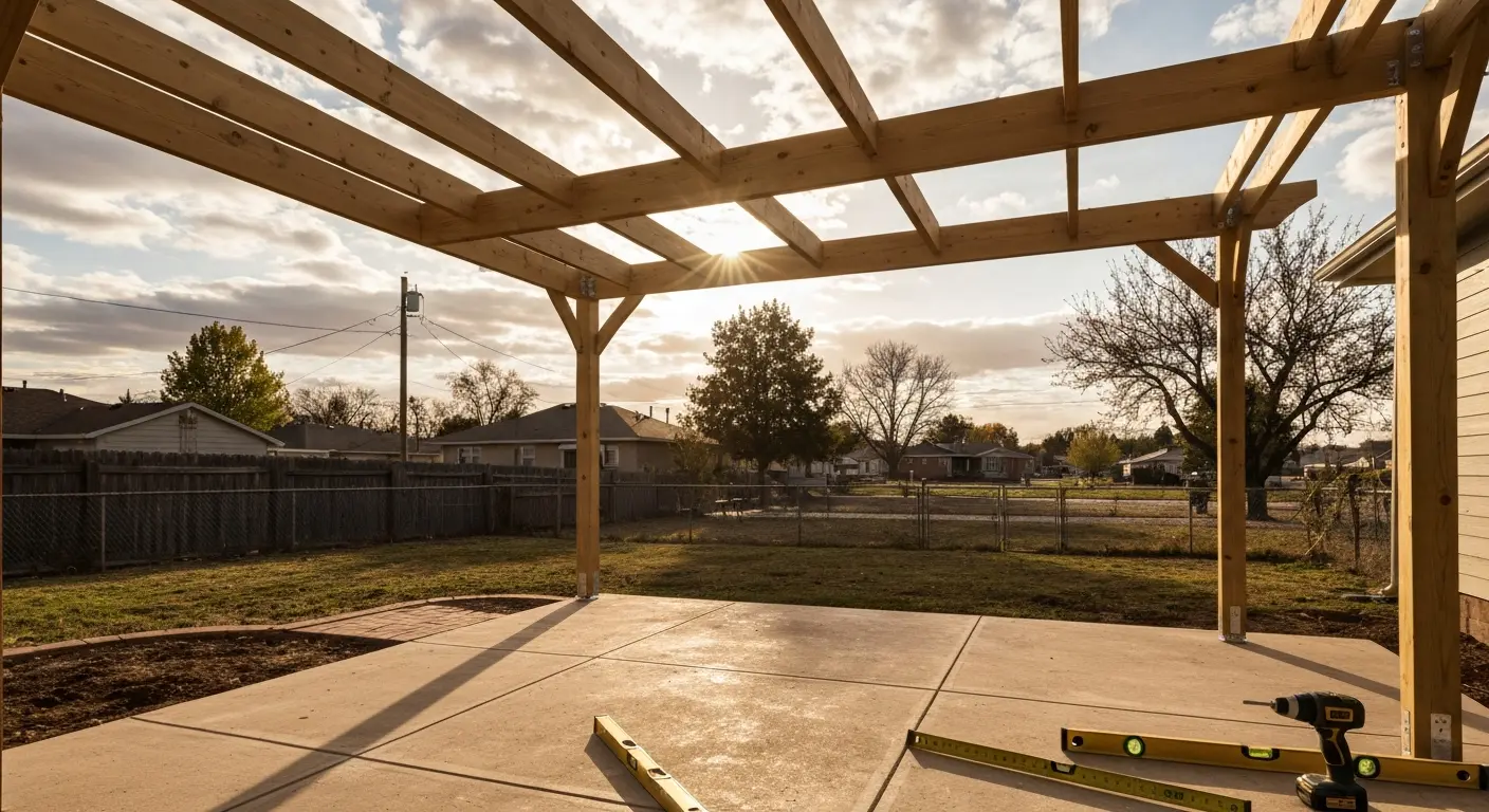Pergola installation