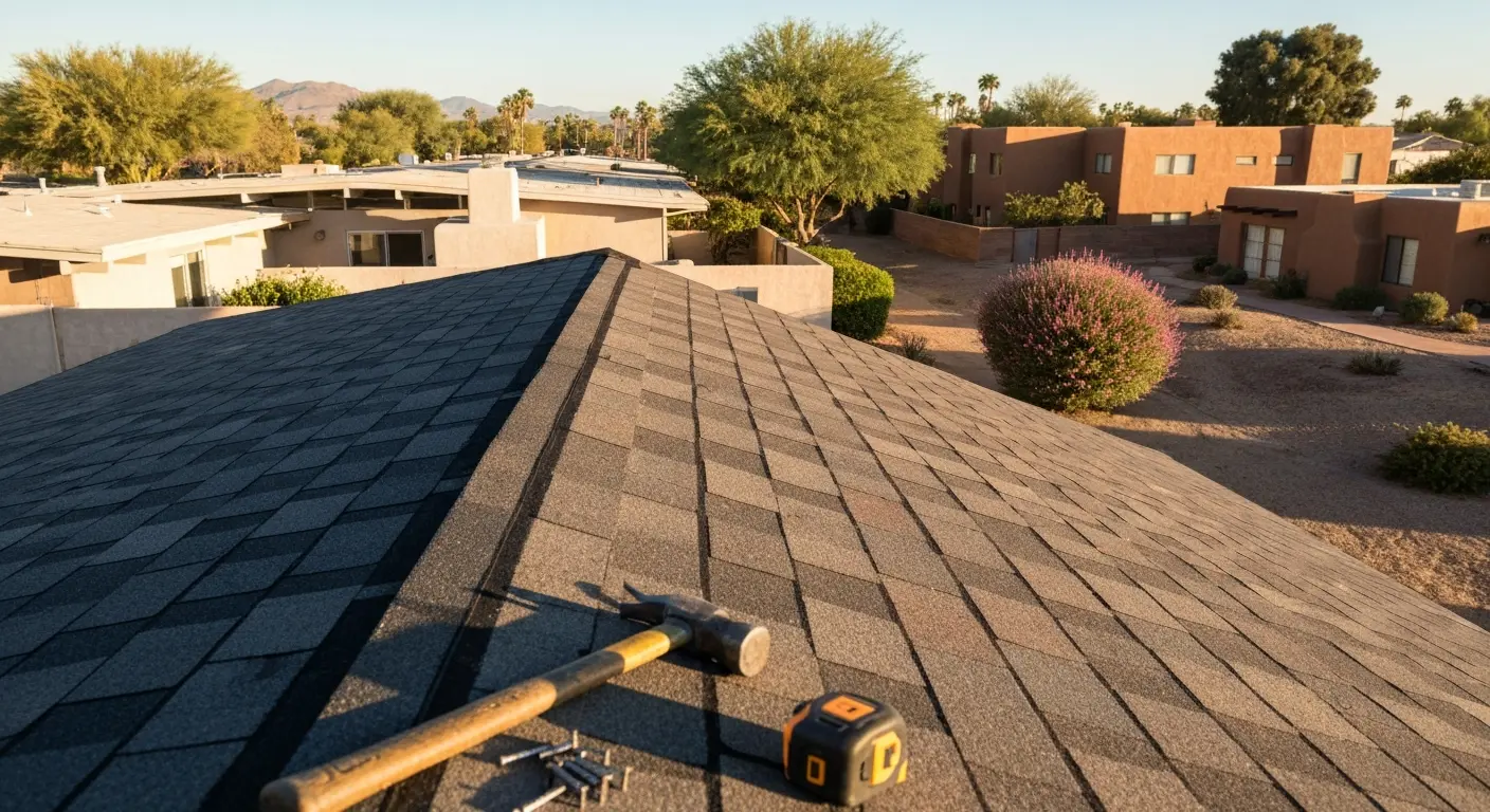Roofing work
