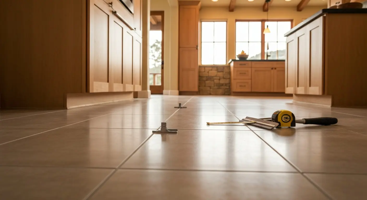 Kitchen flooring installation