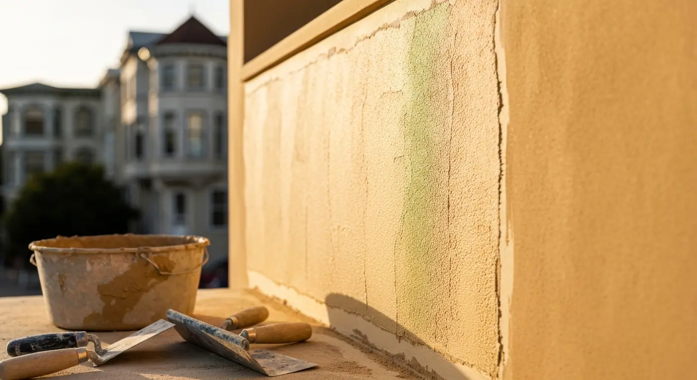 Stucco repair and finishing
