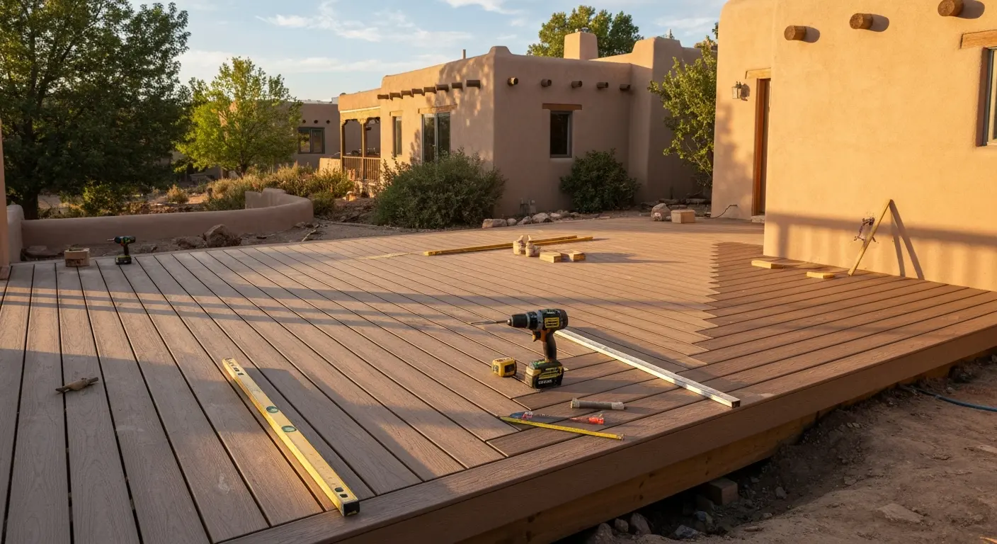 Custom deck construction in Nob Hill