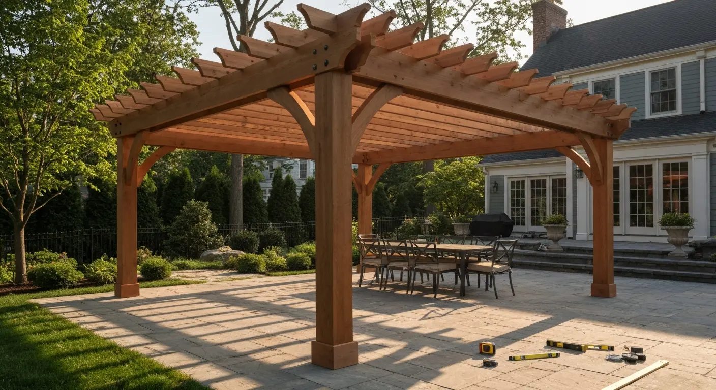 Pergola installation